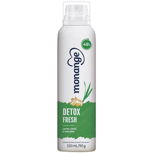 Desodorante Aerossol Antitranspirante Monange Feminino Detox Fresh 150ml - Imagem em destaque