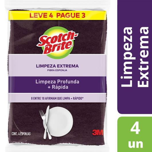 Esponja Scoth Brite limpeza extrema Leve 4 Pague 3 - Imagem em destaque