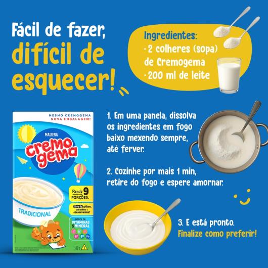 Mingau Tradicional Cremogema 180g - Imagem em destaque