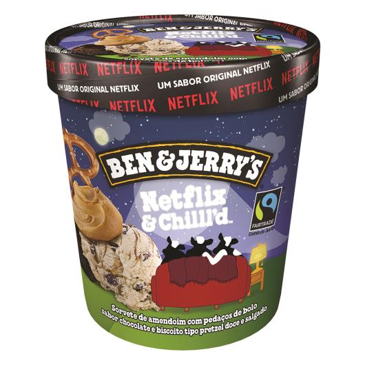 Sorvete Netflix & Chilll'd Ben & Jerry's Pote 458ml - Imagem em destaque