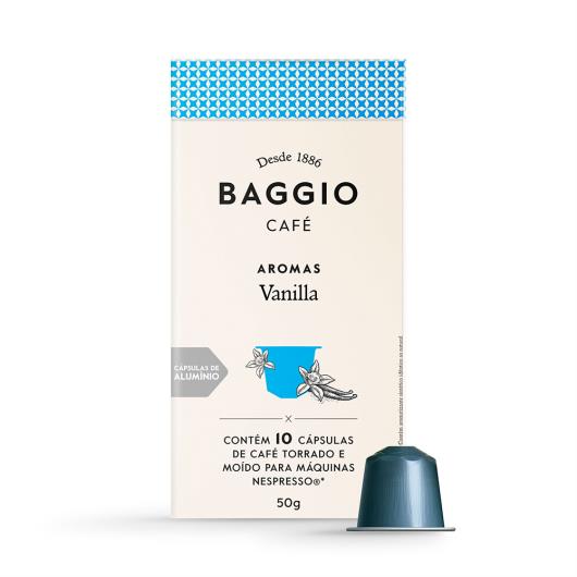 Café em Cápsula Torrado e Moído Vanilla Baggio Aromas Caixa 50g 10 Unidades - Imagem em destaque