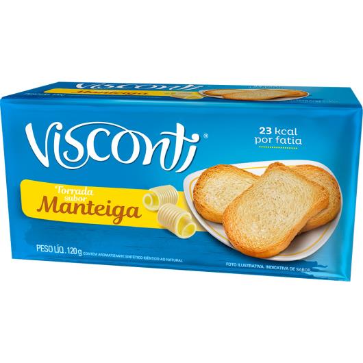 Torrada Visconti sabor manteiga 120g - Imagem em destaque