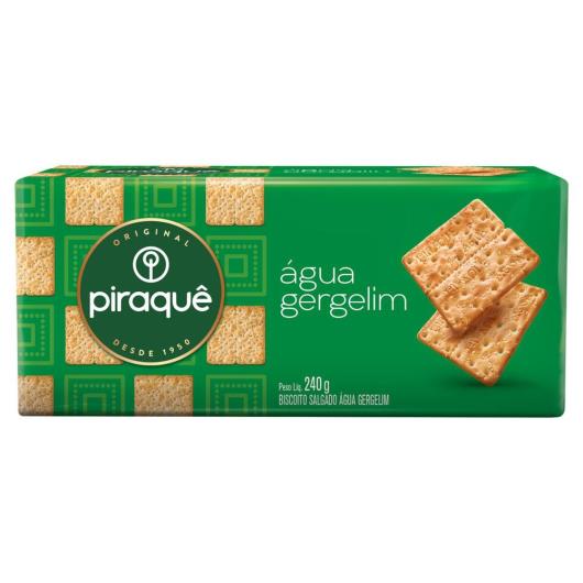 Biscoito Piraque Agua Gergelim 240g - Imagem em destaque