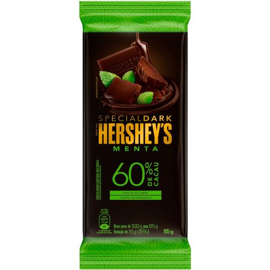 Chocolate Amargo 60% Cacau Menta Hershey's Special Dark Pacote 85g - Imagem em destaque