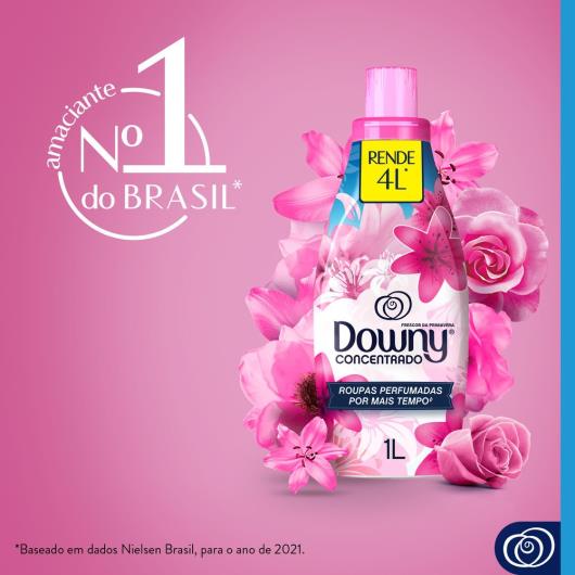 Amaciante de Roupa Concentrado Frescor da Primavera Downy Frasco 1l - Imagem em destaque