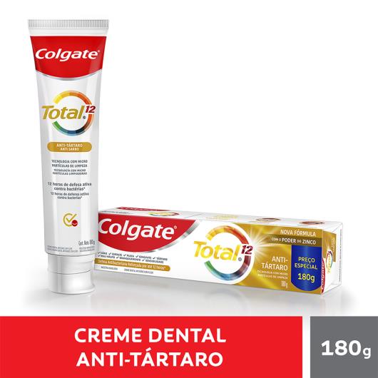Creme Dental Antitártaro Colgate Total 12 Caixa 180g - Imagem em destaque