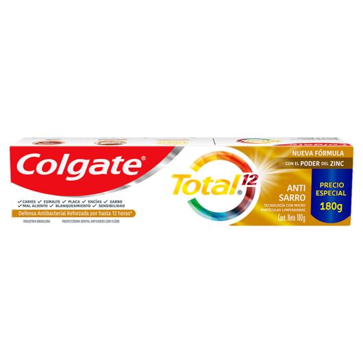 Creme Dental Antitártaro Colgate Total 12 Caixa 180g - Imagem em destaque