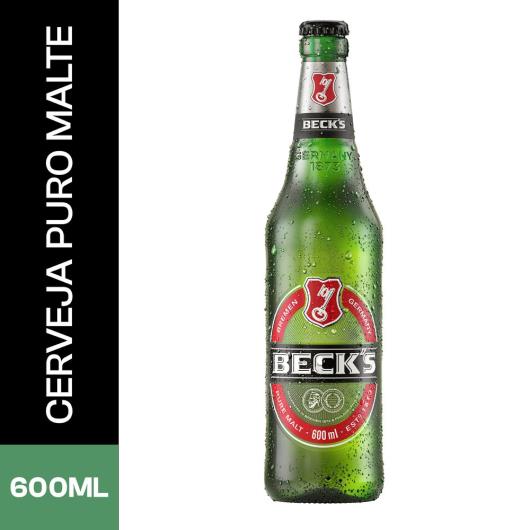 Cerveja Becks Puro Malte 600ml Garrafa - Imagem em destaque