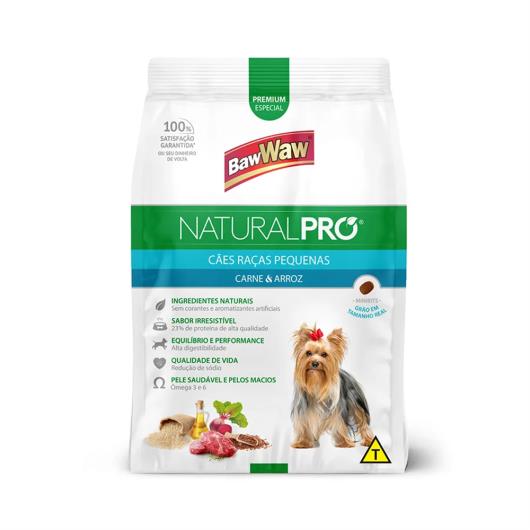 Ração Para Cães Baw Waw Carne & Arroz Natural Pro 2,5kg - Imagem em destaque
