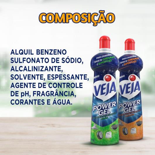 Desengordurante gel Veja power limão 500ml - Imagem em destaque