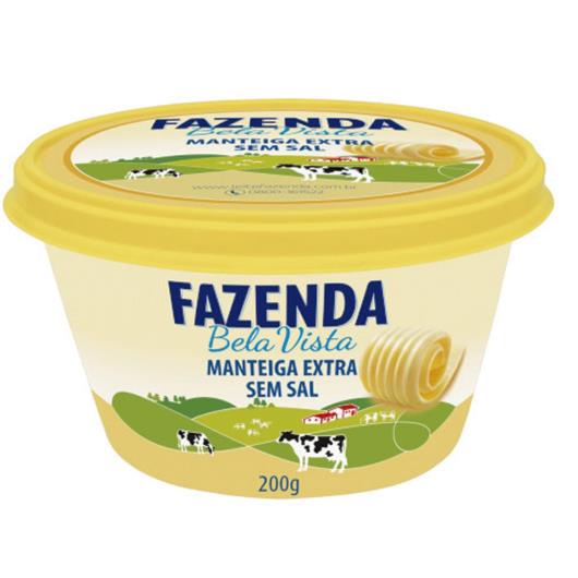 Manteiga Fazenda Bela Vista extra sem sal 200g - Imagem em destaque