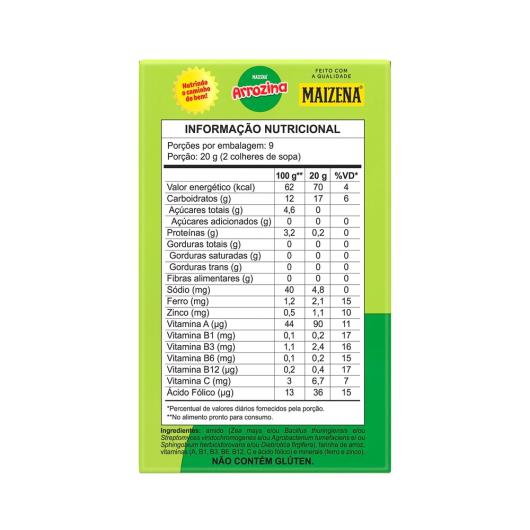 Arrozina tradicional Maizena 180g - Imagem em destaque