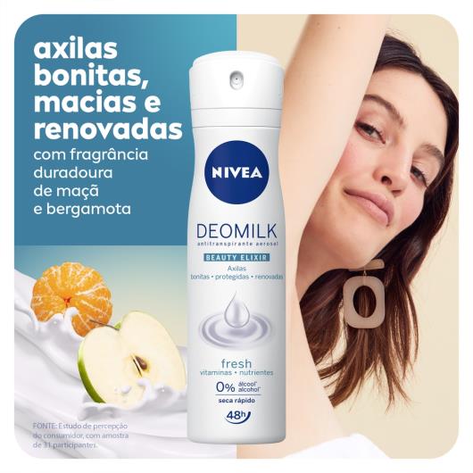 Desodorante Nivea deomilk fresh Aerosol - 150ml - Imagem em destaque
