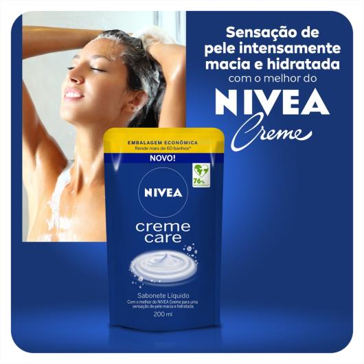 NIVEA Sabonete Líquido Refil Creme Care 200ml - Imagem em destaque