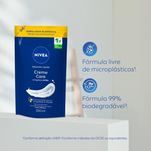 NIVEA Sabonete Líquido Refil Creme Care 200ml - Imagem em destaque