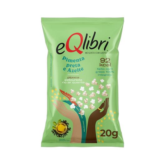 Pipoca Pronta Pimenta-Preta E Azeite Eqlibri Pacote 20G - Imagem em destaque