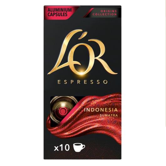 Café em Cápsula Torrado e Moído Espresso Indonésia L'or Origins Collection Caixa 10 Unidades - Imagem em destaque