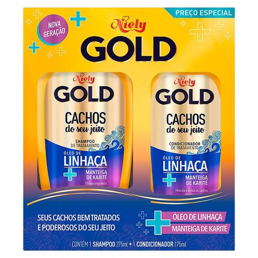 Kit Especial Niely Gold Cachos Shampoo 275ml + Condicionador 175ml - Imagem em destaque