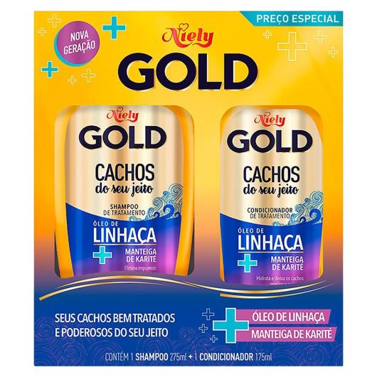 Kit Especial Niely Gold Cachos Shampoo 275ml + Condicionador 175ml - Imagem em destaque