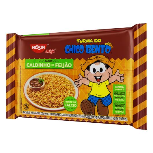 Macarrão Instantâneo Caldinho de Feijão Turma do Chico Bento Nissin Miojo Pacote 75g - Imagem em destaque