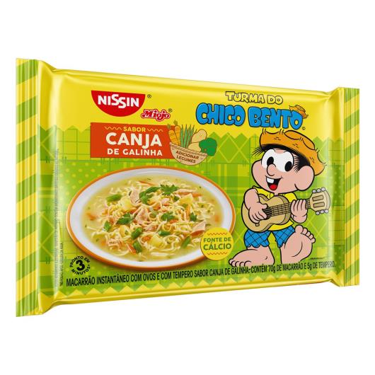 Macarrão Instantâneo Lámen Canja de Galinha Turma do Chico Bento Nissin Miojo Pacote 75g - Imagem em destaque