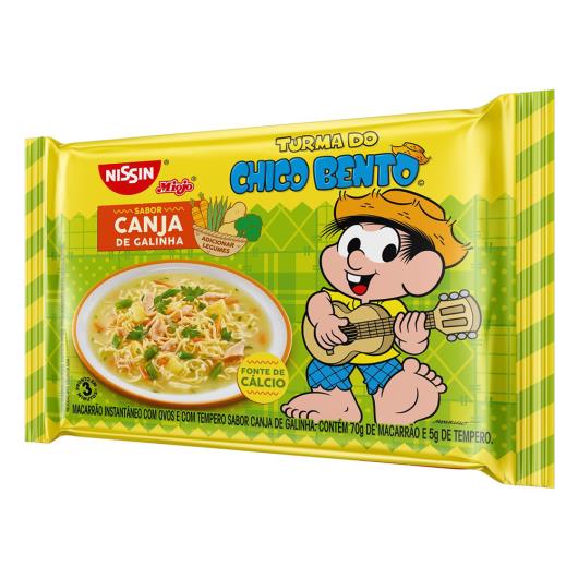 Macarrão Instantâneo Lámen Canja de Galinha Turma do Chico Bento Nissin Miojo Pacote 75g - Imagem em destaque