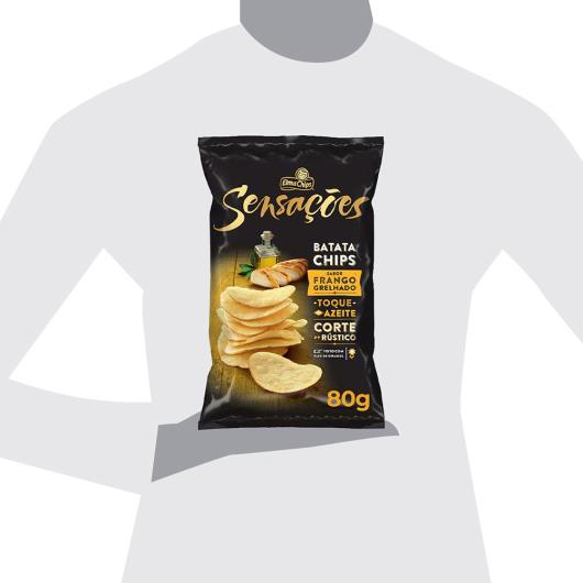 Batata Frita Lisa Sensações Frango Grelhado Elma Chips Pacote 80G - Imagem em destaque