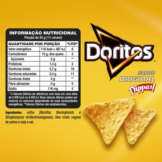 Salgadinho De Milho Original Doritos Dippas Pacote 84G - Imagem em destaque