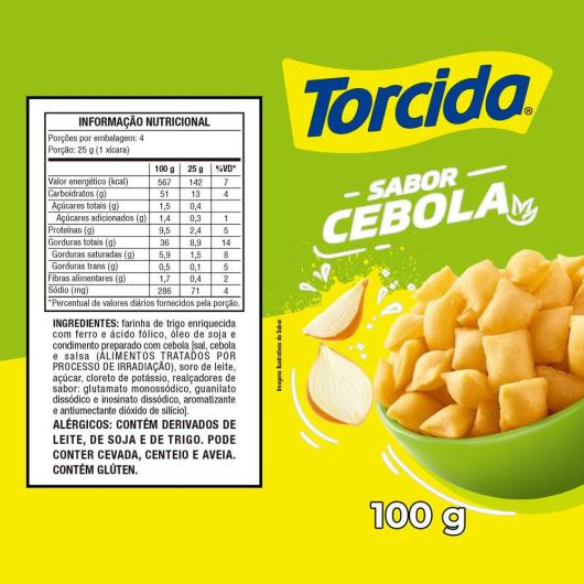 Salgadinho De Trigo Cebola Torcida Pacote 100G - Imagem em destaque