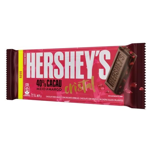 Chocolate Meio Amargo 40% Cacau Cristal Hershey's Pacote 87g - Imagem em destaque