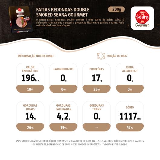 Paleta Seara gourmet smoked pork rounds Cozido - 200g - Imagem em destaque