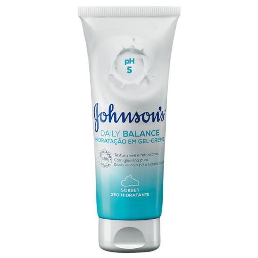 Sorbet hidratante em gel Johnson balance creme 200ml - Imagem em destaque