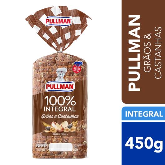 Pão de Forma Grãos e Castanhas Pullman 450g - Imagem em destaque