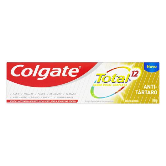 Creme Dental Colgate total 12 anti tártaro 140g - Imagem em destaque