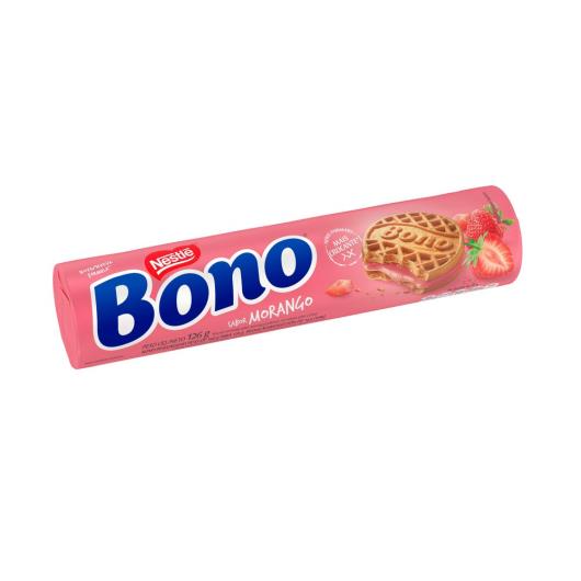 Biscoito recheado Bono morango 126g - Imagem em destaque