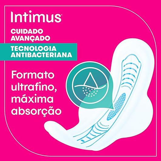 Absorvente com Abas Antibacteriano Ultrafino Intimus Pacote 14 Unidades - Imagem em destaque