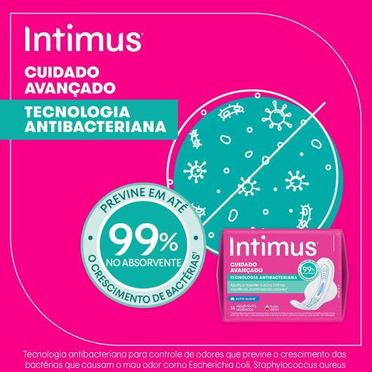 Absorvente Intimus Tecnologia Antibacteriana com Abas 28 unidades - Imagem em destaque