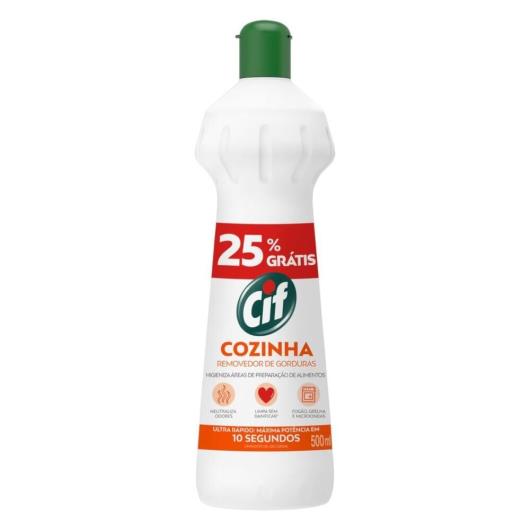 Limpador Cif cozinha removedor de gordura 25% grátis - 500ml - Imagem em destaque