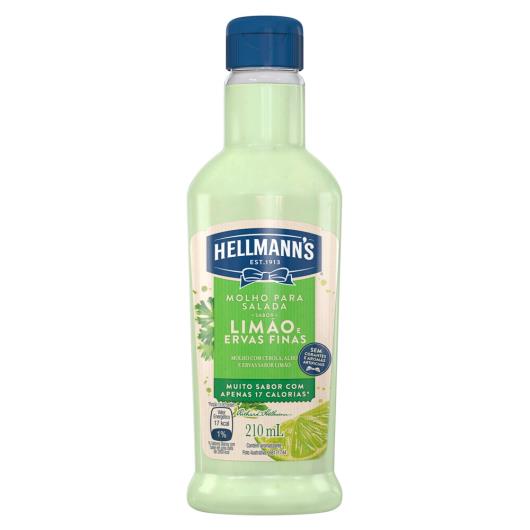 Molho de Salada Hellmann's Limão e Ervas Finas 210 mL - Imagem em destaque
