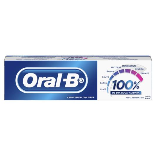 Creme Dental Oral B menta refrescante 100% 70g - Imagem em destaque