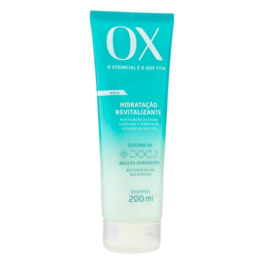 Shampoo OX Cosméticos Hidratação Revitalizante Bisnaga 200ml - Imagem em destaque