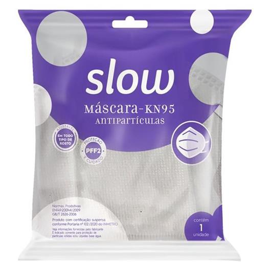 Máscara Facial proteção Slow kn 95 antipartículas unidade - Imagem em destaque