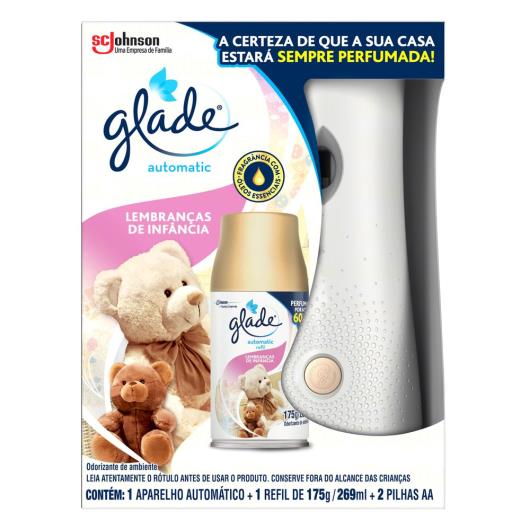 Desodorizador Glade Automatic Spray Aparelho + Refil Lembrança de Infância 269ml - Imagem em destaque