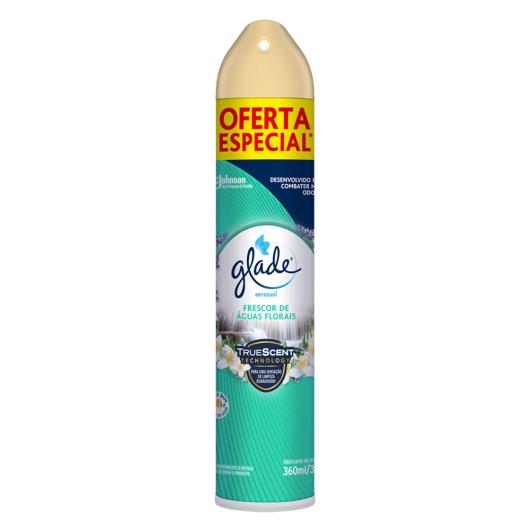Odorizador de Ambiente Aerossol Frescor de Águas Florais Glade Frasco 360ml Spray - Imagem em destaque
