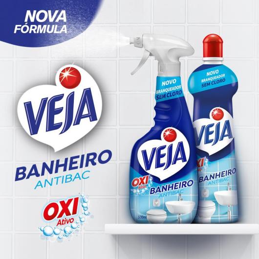 Limpador Spray Anti Bac Veja Banheiro Oxi 500ml Refil - Imagem em destaque