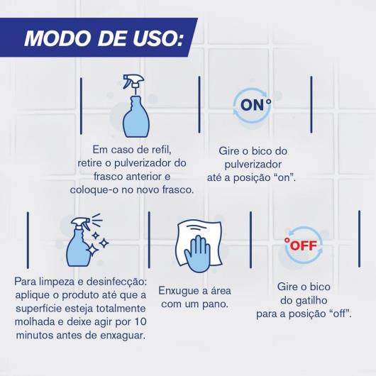 Limpador Spray Anti Bac Veja Banheiro Oxi 500ml Refil - Imagem em destaque