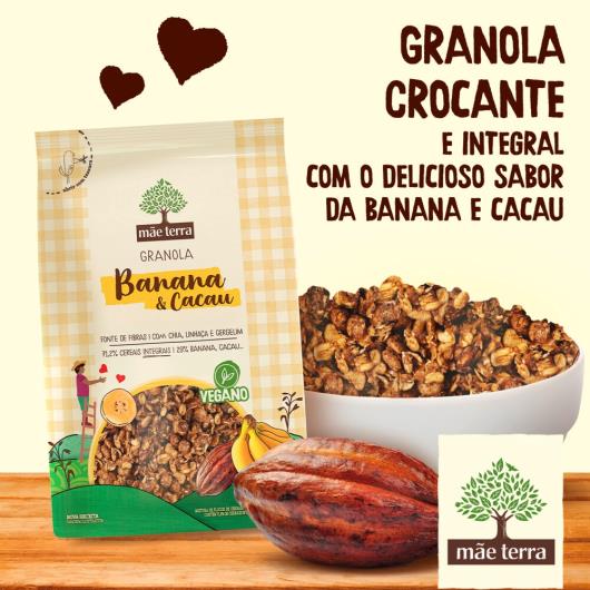 Granola Mãe Terra Banana e Cacau 800g - Imagem em destaque