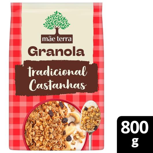 Granola tradicional com casatanha brasileira Mãe Terra 800g - Imagem em destaque