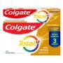 Pack Creme Dental Antitártaro Colgate Total 12 Caixa 3 Unidades 90g Cada