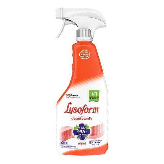 Desinfetante Uso Geral Original Lysoform Frasco 500ml Borrifador - Imagem em destaque